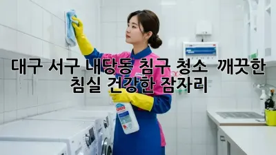 대구 서구 내당동 침구 청소 : 깨끗한 침실, 건강한 잠자리!